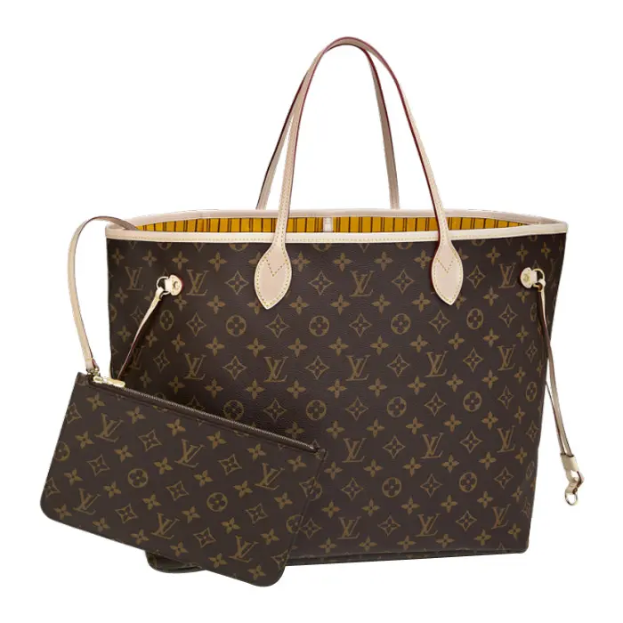 2014 New Monogram Neverfull GM / Yellow with Pochette M40992
