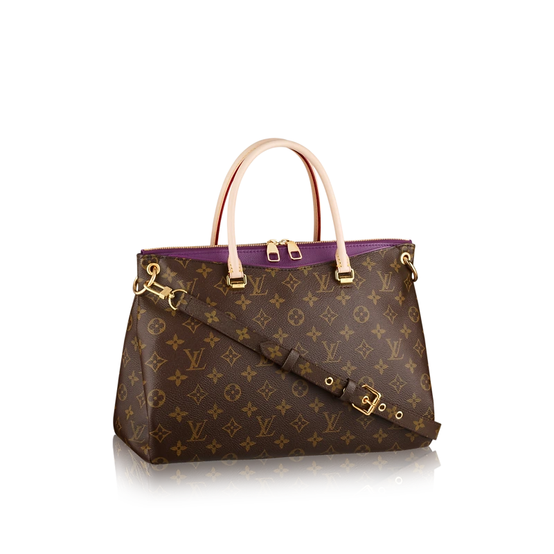 2014 Pallas Monogram Canvas Handbag-Purple M41059