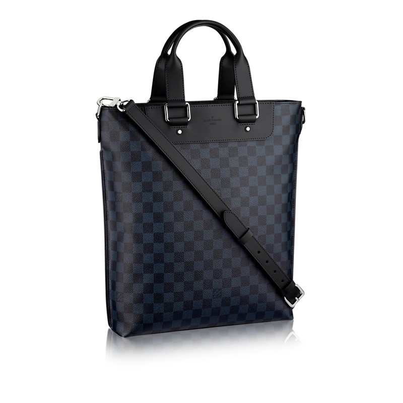 2015 Cabas Jour Damier Cobalt Canvas Bag N42223