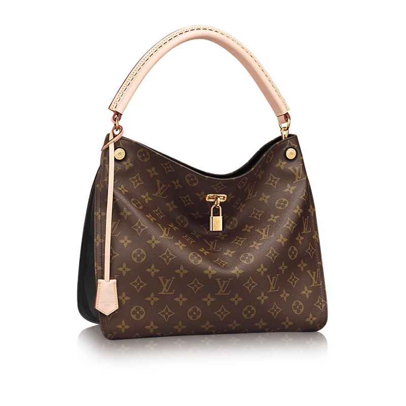 2015 Gaia Monogram Hobo Handbag-Noir M41621
