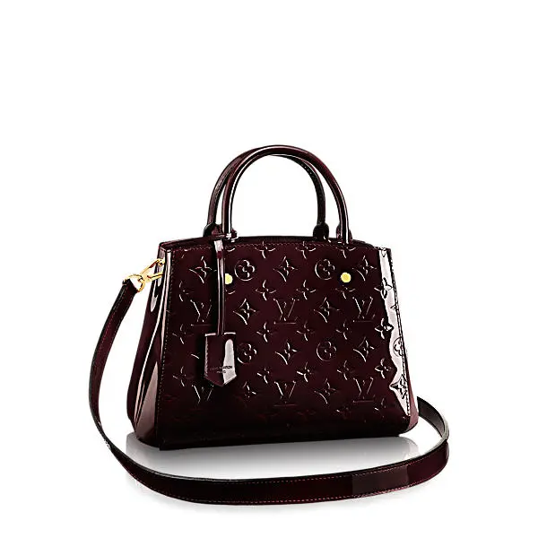2015 Monogram Vernis Montaigne BB-Amarante M50403