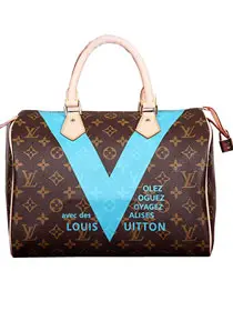 2015 Summer Monogram V Speedy 30 Handbag-Turquoise M41533-1