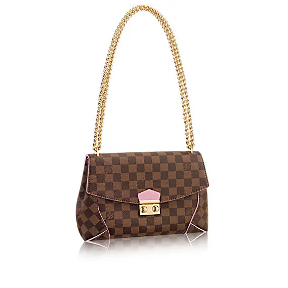 2016 Damier Canvas Caissa Clutch-Rose Ballerine N41597