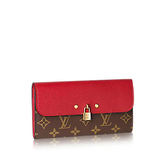 2016 Premium Monogram Canvas Venus Wallet-Cherry M61836