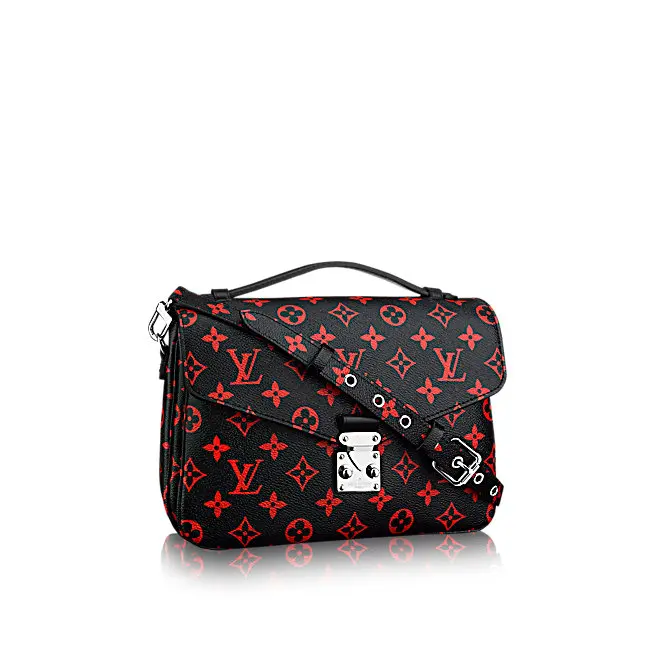2016 Premium Monogram Infrarouge Canvas Pochette Metis Handbag-Black M41462