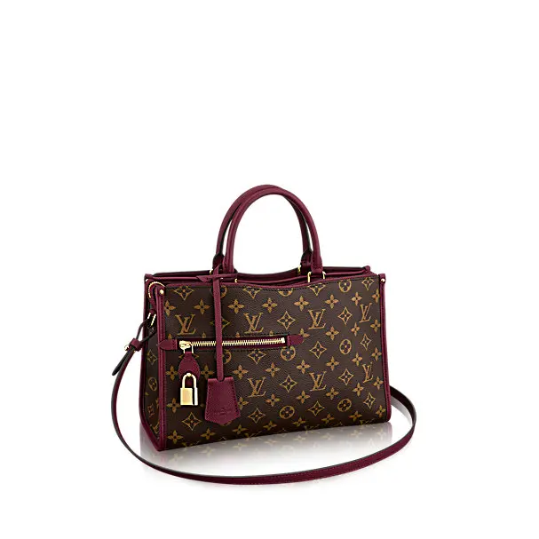 2017 Fall Premium Monogram Popincourt Bag MM-Deep Red M43462