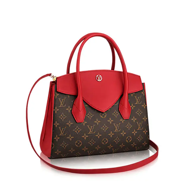 2017 Monogram Canvas Florine Handbag-Red M42270-1