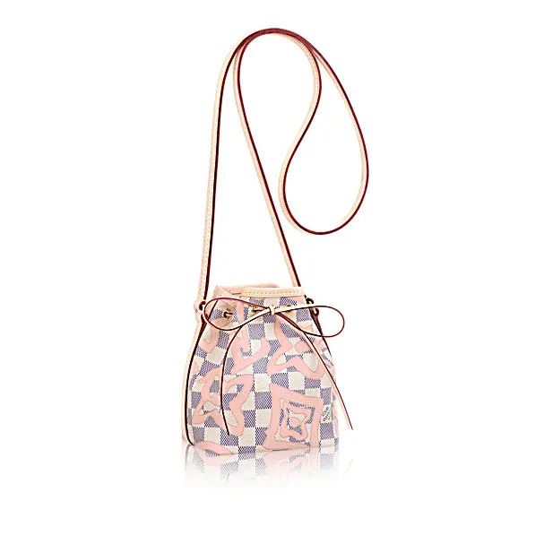 2017 Premium Damier Azur Nano Noe Cross-Body Bag N60052