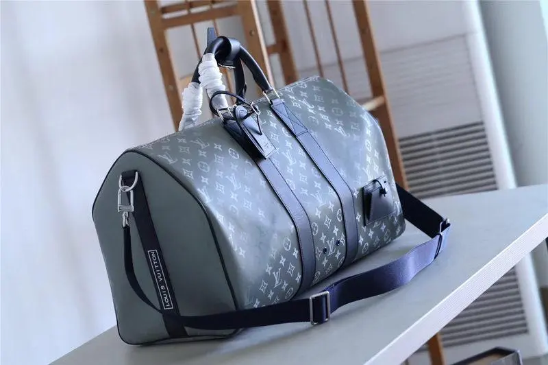 2018 Keepall Bandouliere 50-Monogram Titanium M43889