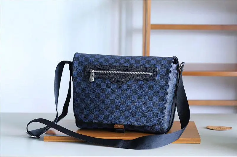 2018 Men House Damier Cobalt Matchpoint Messenger Bag N40010