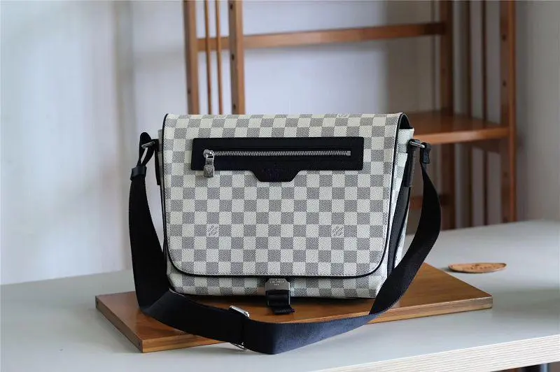 2018 Men House Damier Cobalt Matchpoint Messenger Bag N40019
