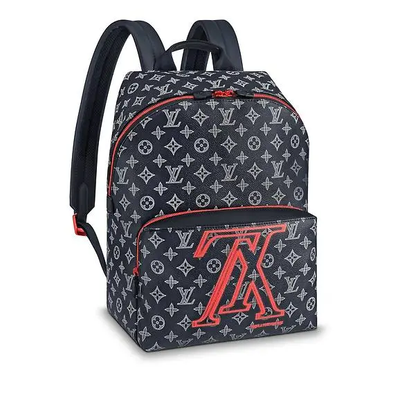 2018 Men LV Signature Premium Monogram Eclipse Apollo Backpack M43676