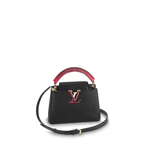 2018 Premium Capucines Mini-Noir Rouge N94048