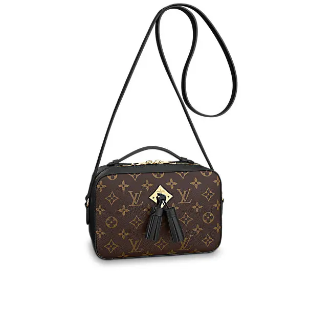 2018 Premium Monogram Canvas Saintonge Handbag-Black M43559