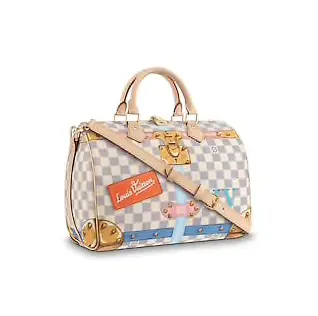 2018 Premium Monogram Damier Azur Speedy 30 N41063