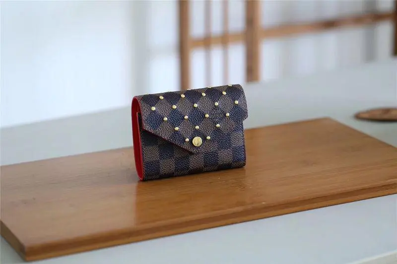2018 Victorine Wallet-Damier Ebene canvas N61013