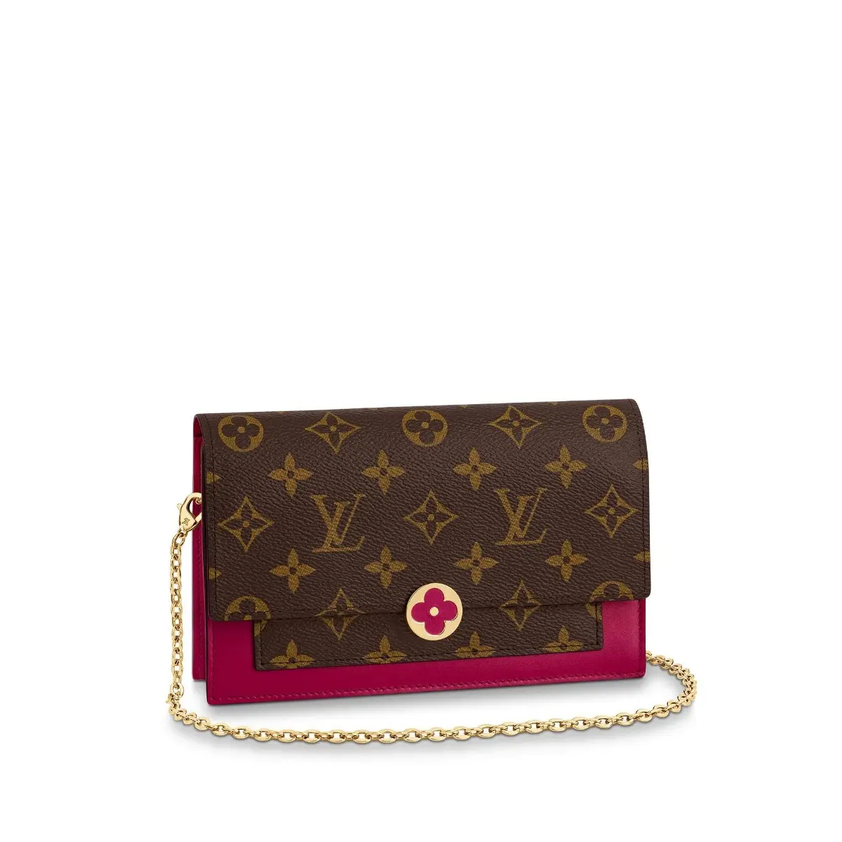 2019 Cruise Flore Chain Wallet-Lie De Vin M67404