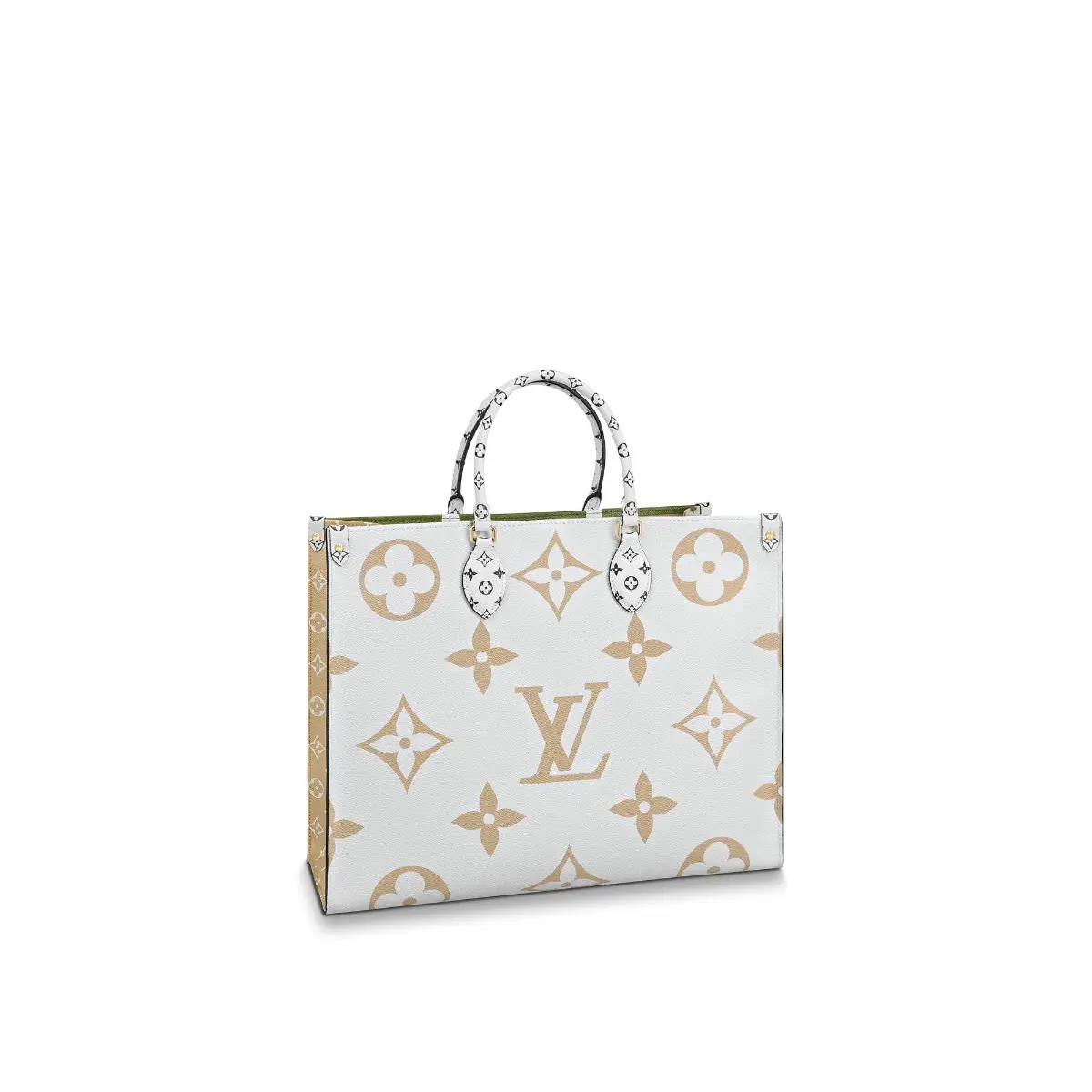 2019 Giant/Mini Monogram canvas Onthego Tote Bag-Creme M44571