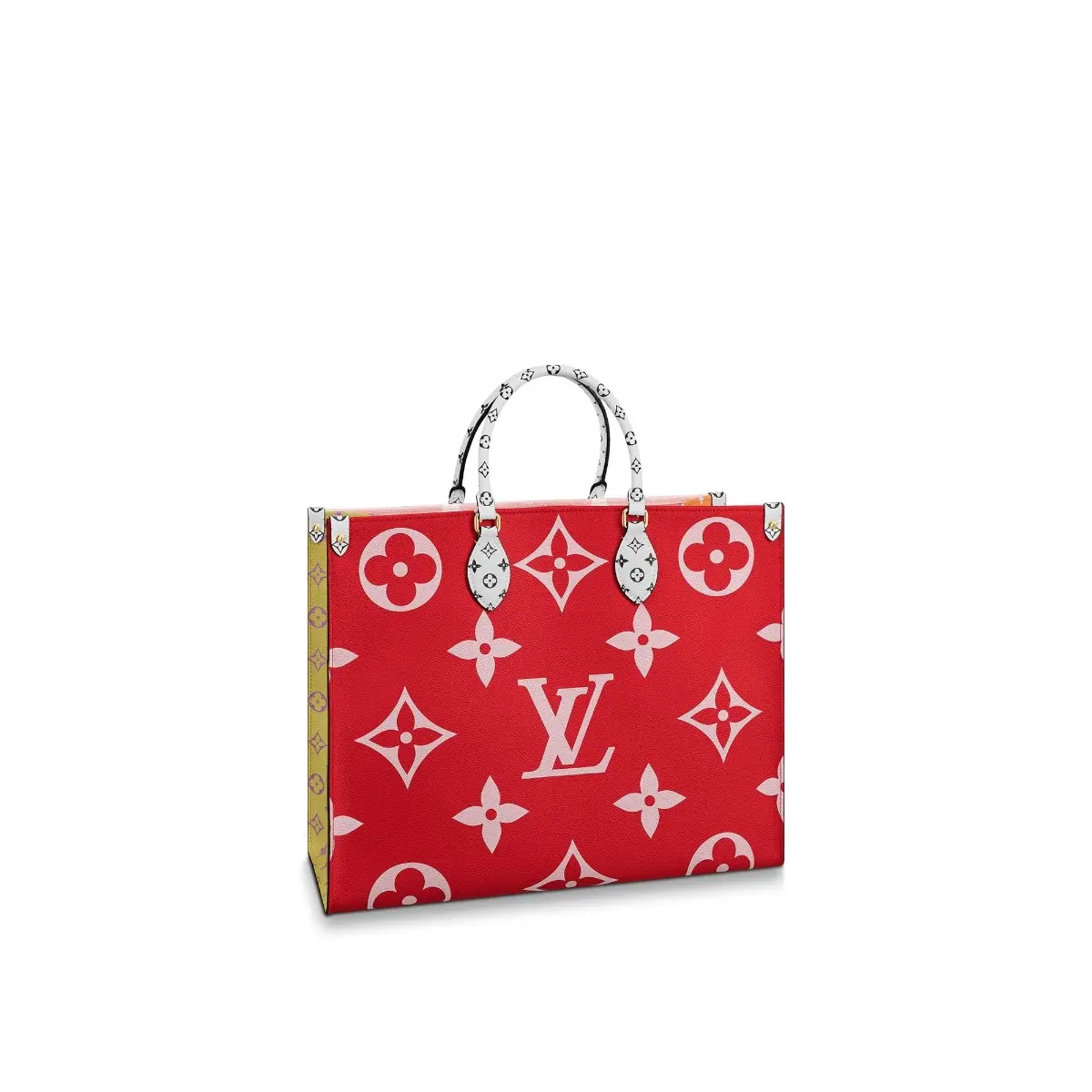 2019 Giant/Mini Monogram canvas Onthego Tote Bag-Rouge M44569