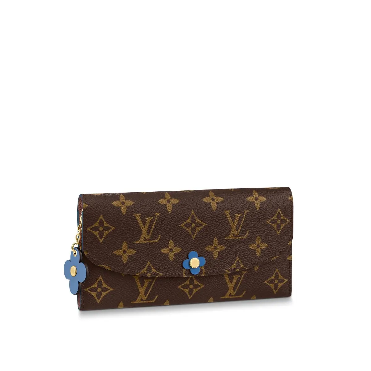 2019 Monogram Canvas Emilie Wallet-Bleu Jean M63895