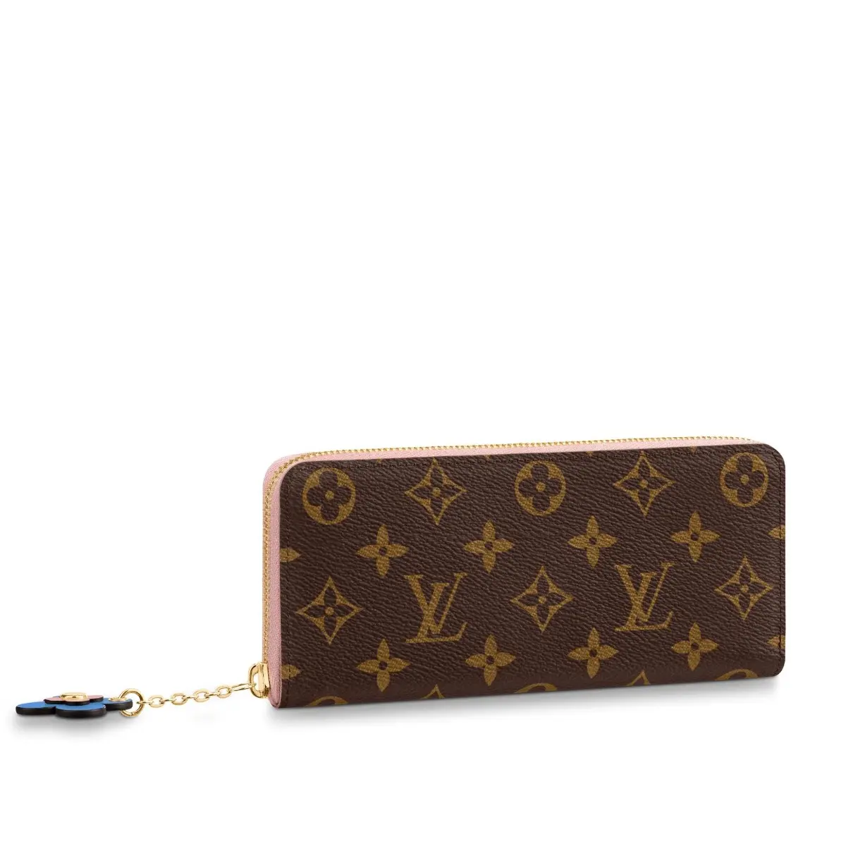 2019 Monogram Canvas Emilie Wallet-Rose Ballerin M63896