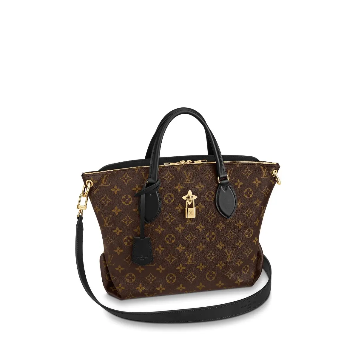 2019 Monogram Canvas Flower Zipped Tote MM M44347