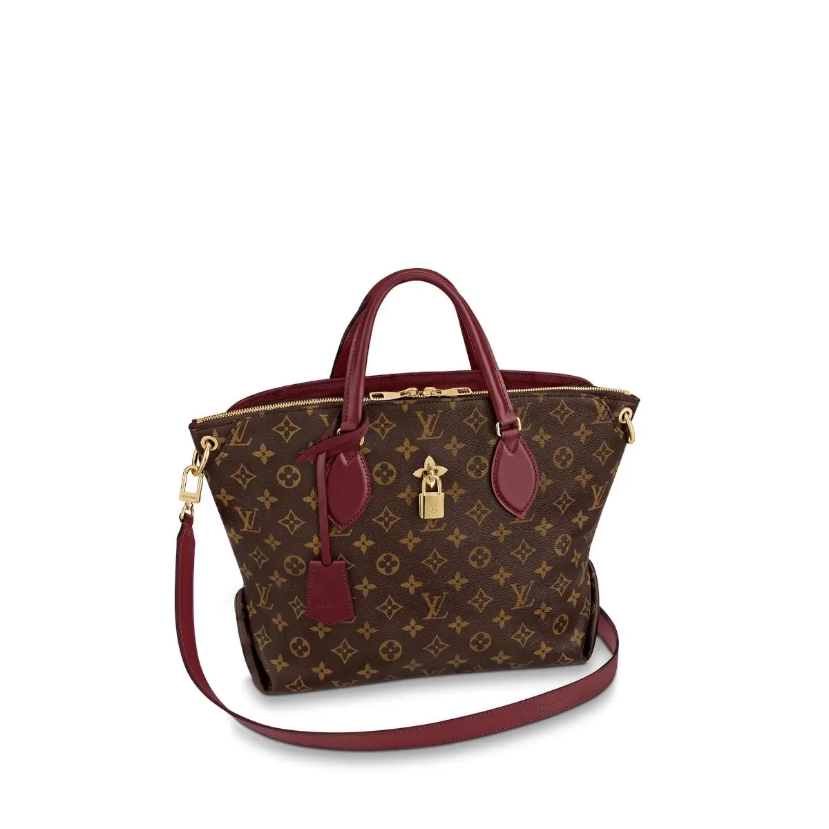 2019 Monogram Canvas Flower Zipped Tote MM M44348
