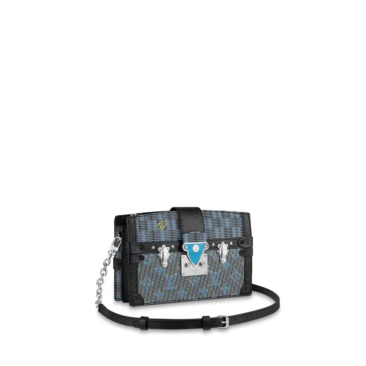 2019 Monogram LV Pop Trunk Clutch-Blue M55456