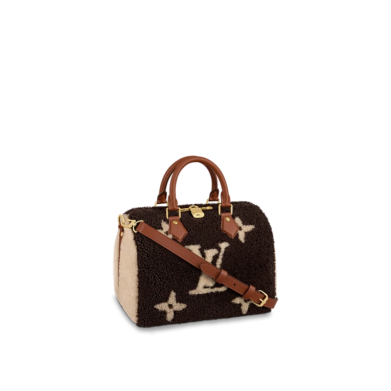 2019 Monogram LV Teddy Limited Edition Speedy Bandouliere 25-Brown M55422