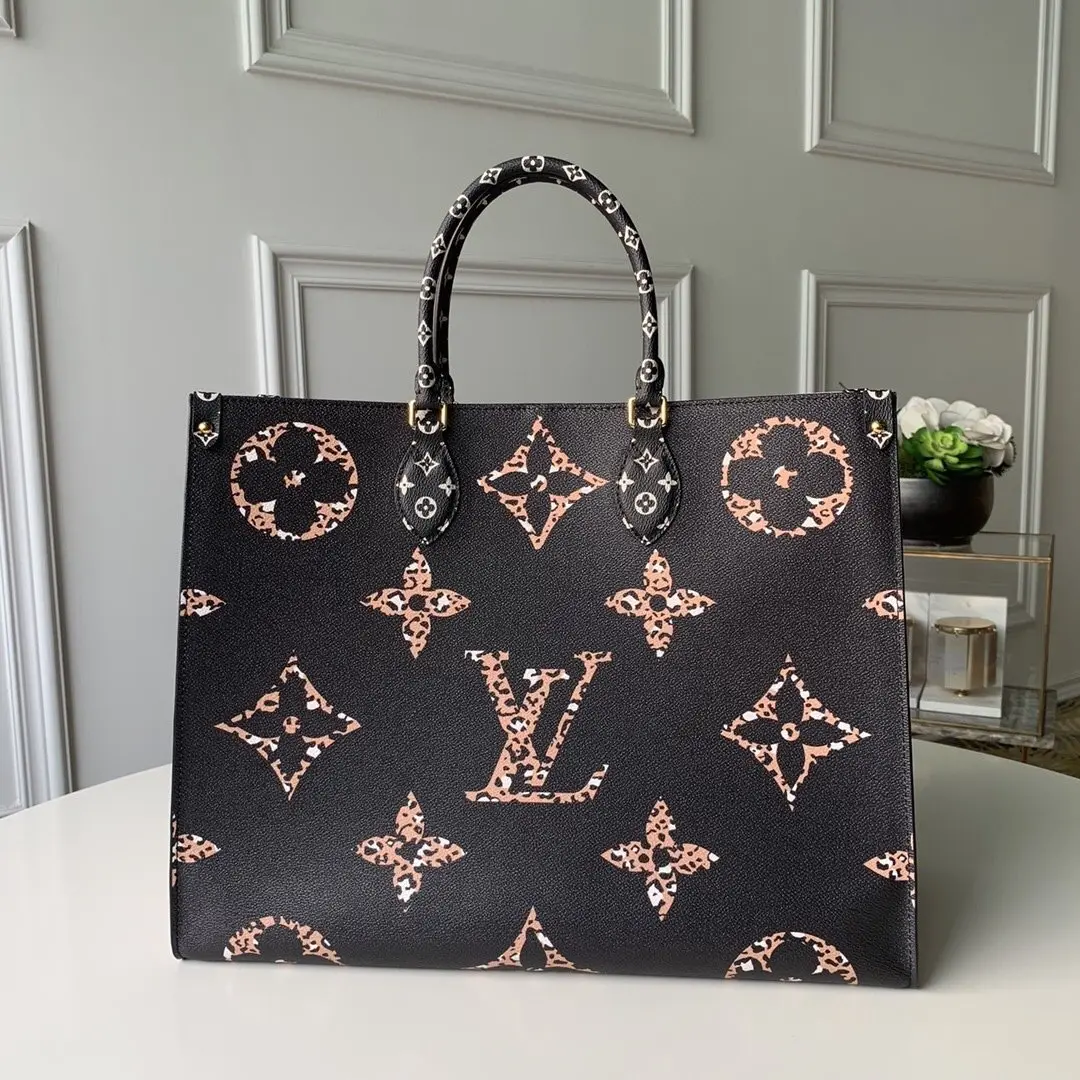 2019 Monogram Motif Onthego Tote Bag-Brown M44675-Brown