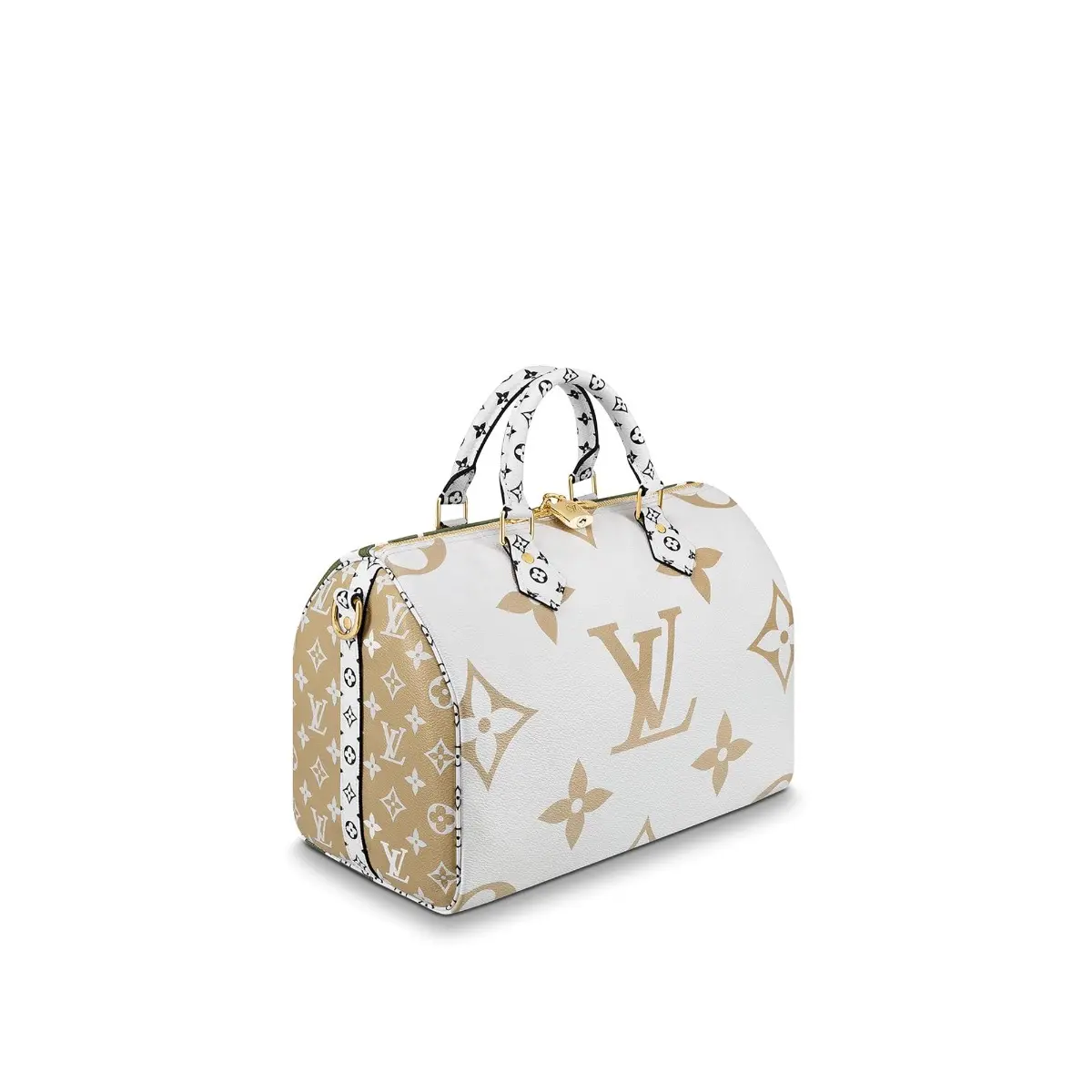2019 Monogram Speedy Bandouliere 30-Creme M44572