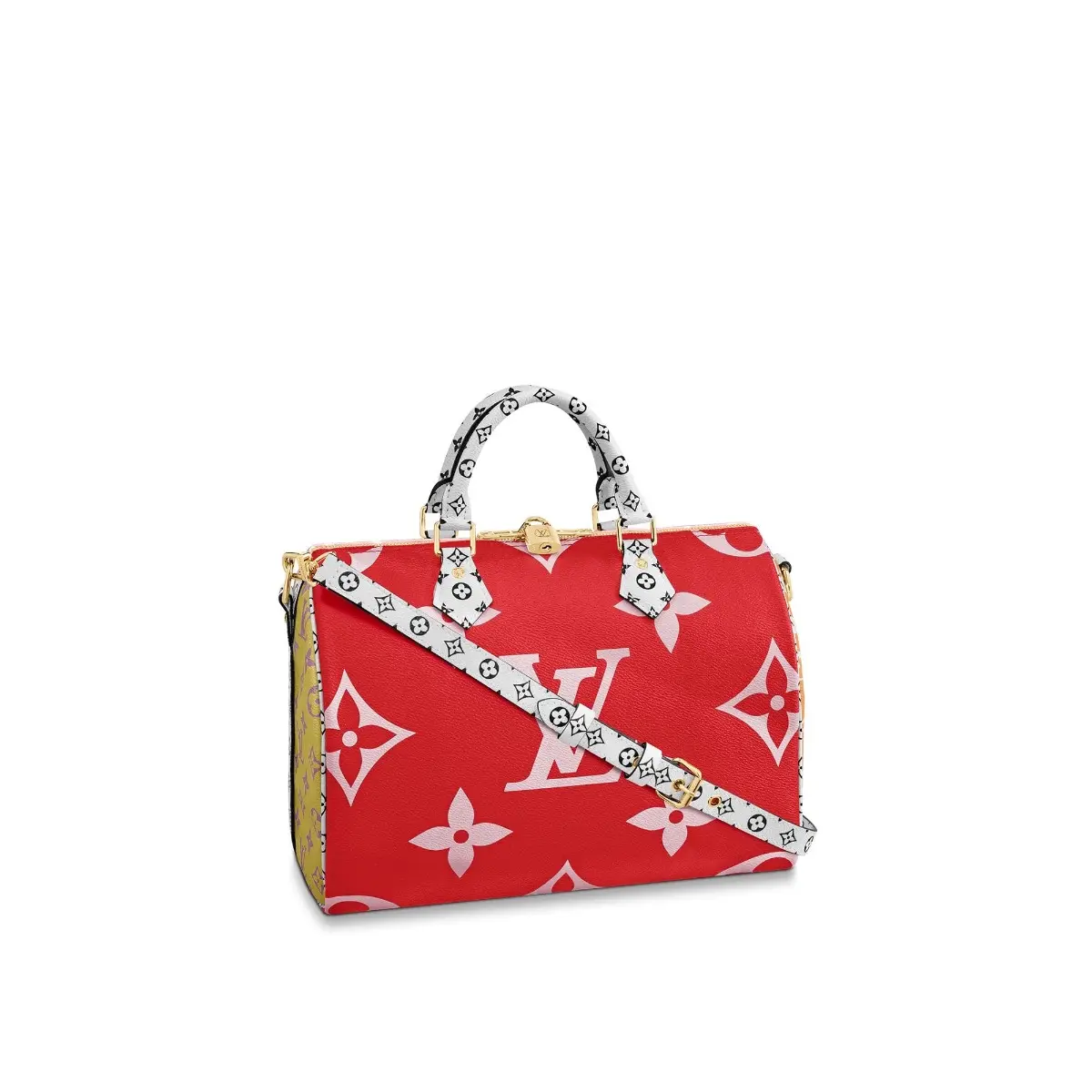 2019 Monogram Speedy Bandouliere 30-Rouge M44573