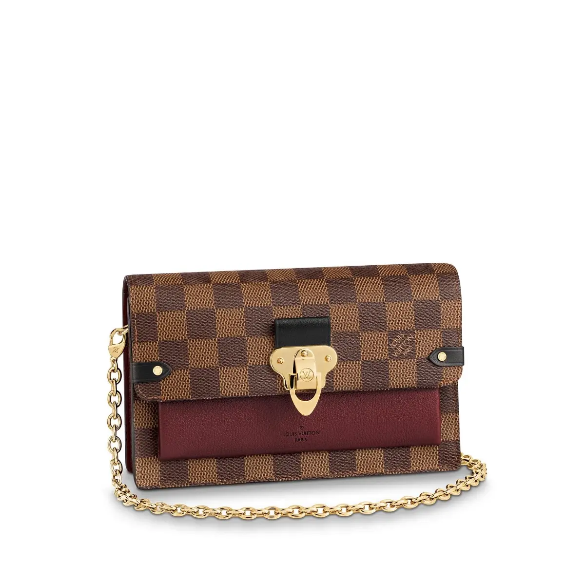 2019 Vavin Chain Wallet-Bordeaux / Black N60222