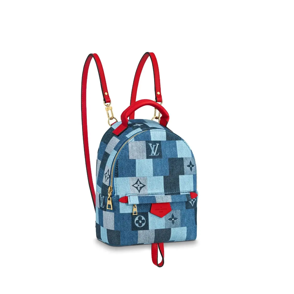 2020 Monogram Denim Palm Springs Mini Backpack M45043