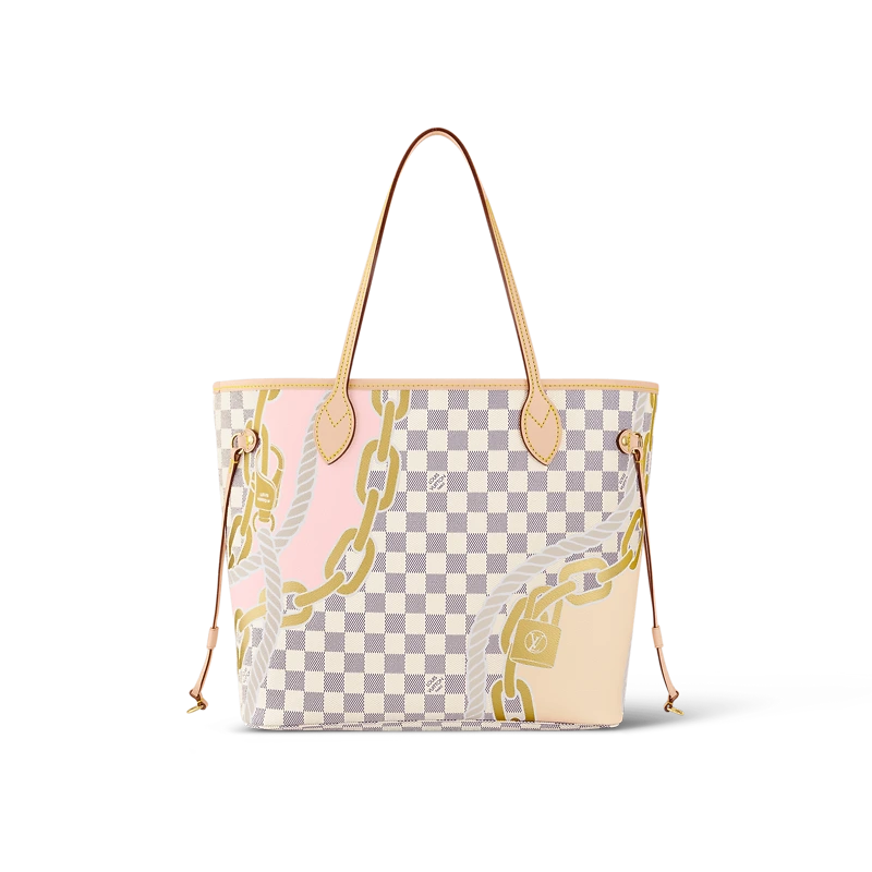 Damier Azur Neverfull MM Tote Bag N40471
