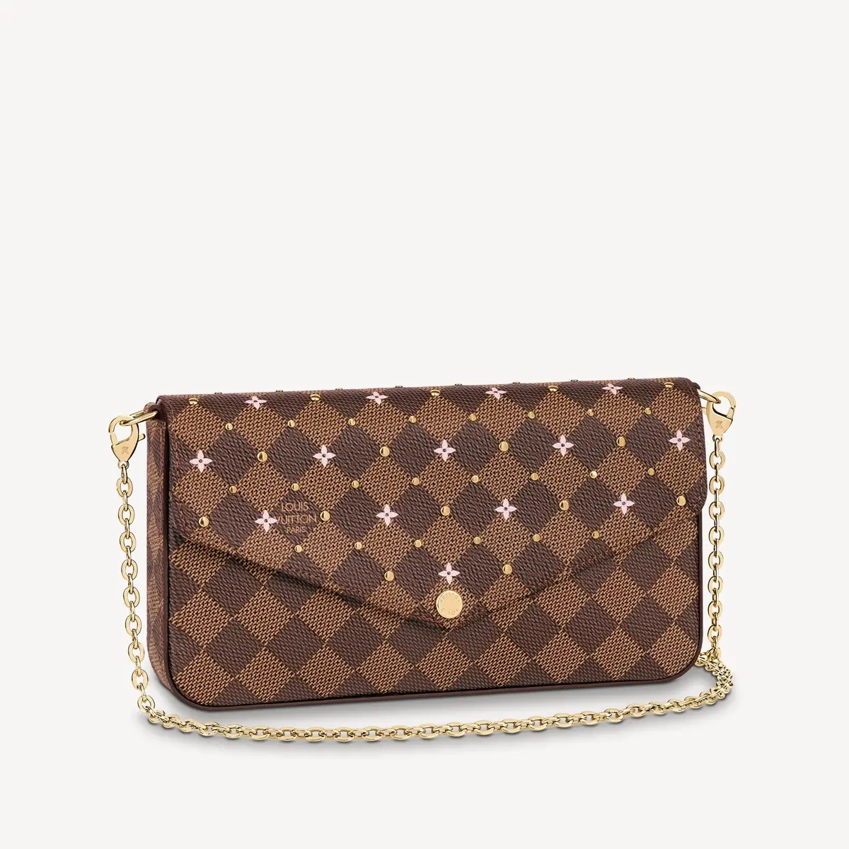 Damier Ebene Studs Special Edition Felicie Pochette N60474