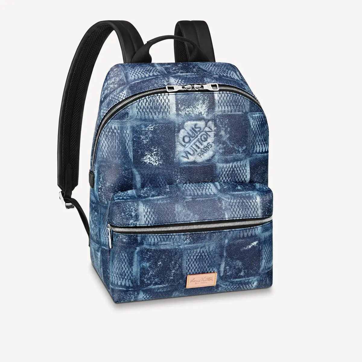 Damier Salt Canvas Discovery Backpack-Ocean Blue N50060