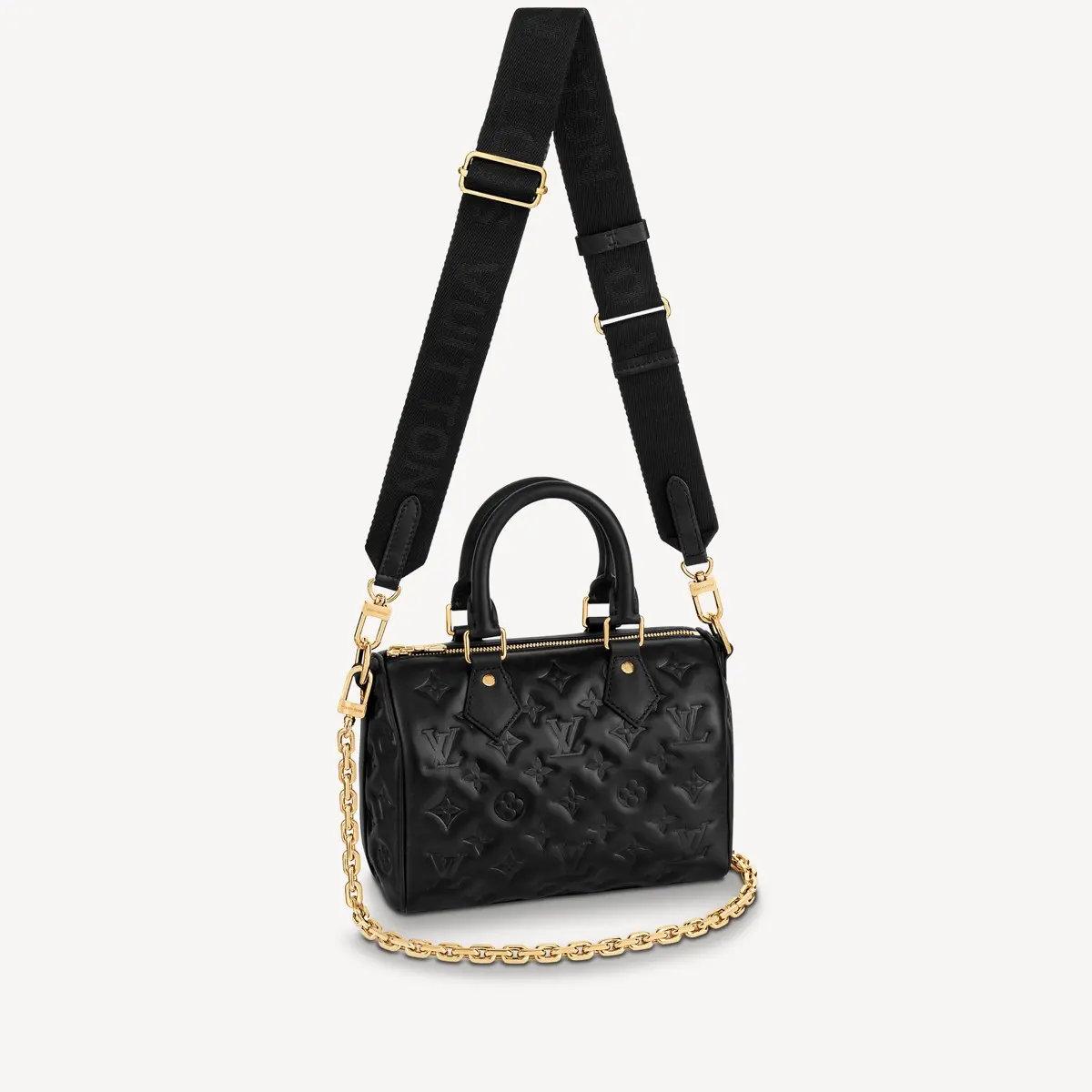Embossed Lambskin Speedy Bandouliere 22 M58631