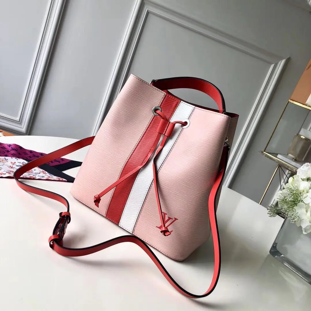 Epi Leather NeoNoe Bucket Bag-Pink M52161-Pink