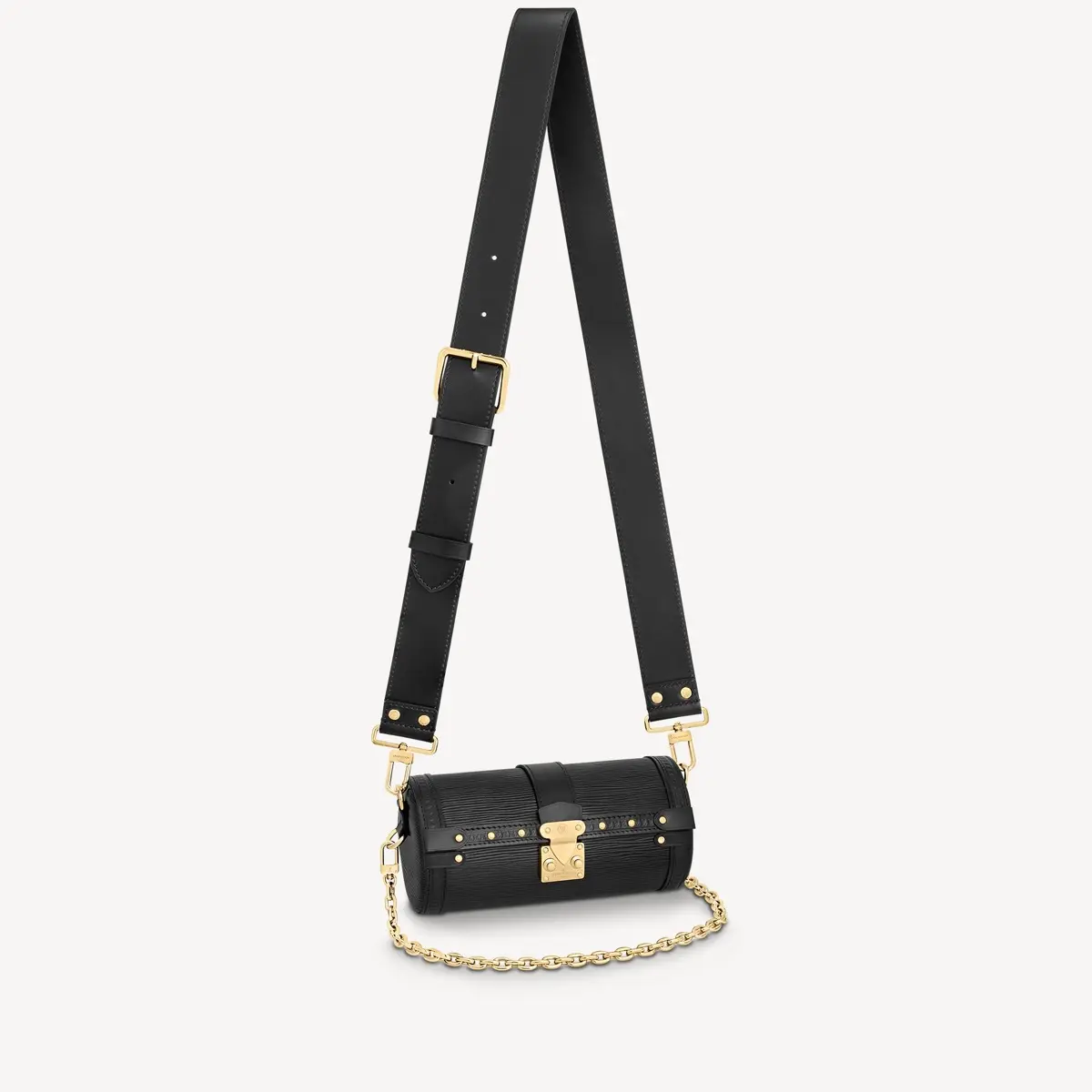 Epi Papillon Trunk Handbag-Black M58655