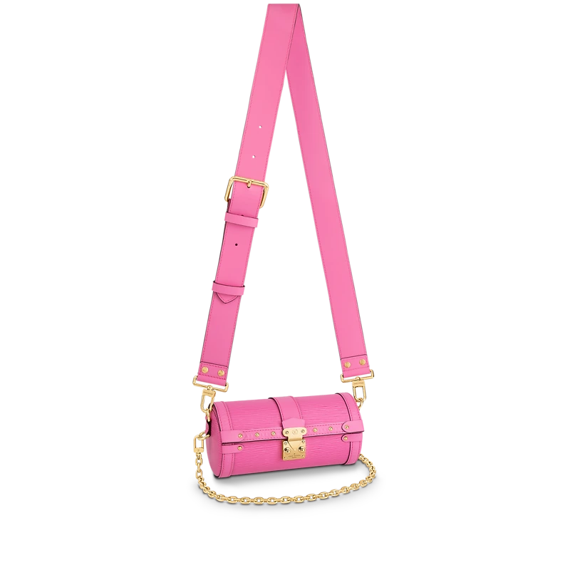 Epi Papillon Trunk Handbag-Rose M58649