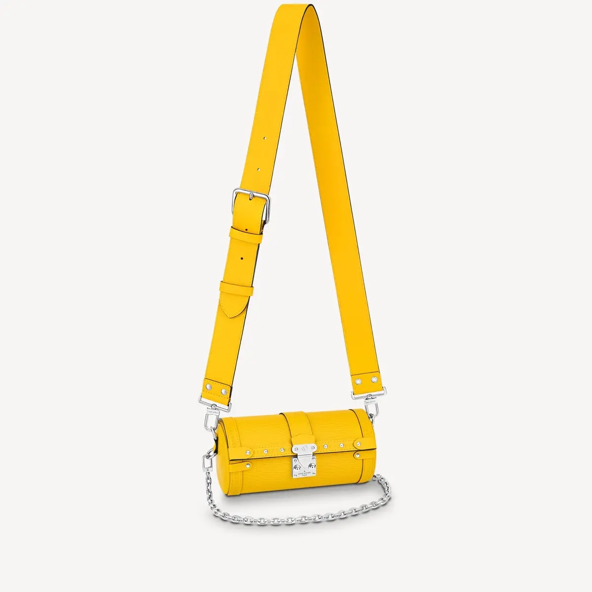 Epi Papillon Trunk Handbag-Yellow M58647