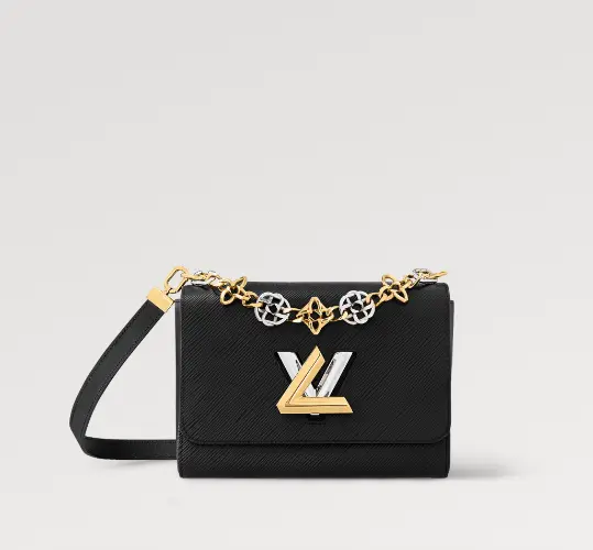 Epi Twisted Flower MM Handbag Black M22773-black