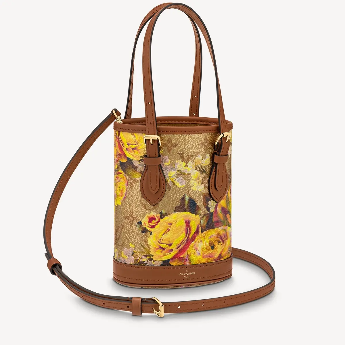 Flower Patterned Canvas Nano Bucket Bag M81724