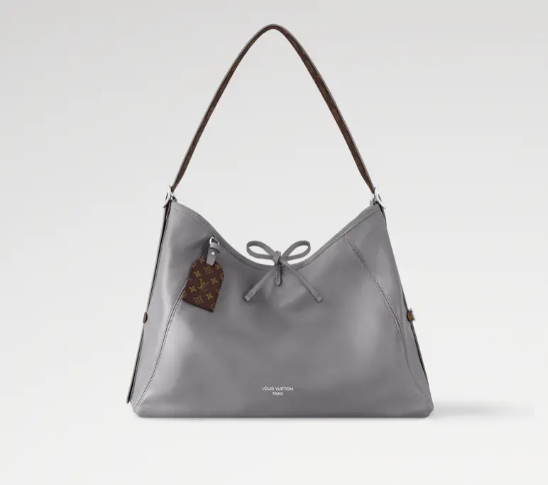Leather CarryAll Dark MM Bag-Grey M12583-grey