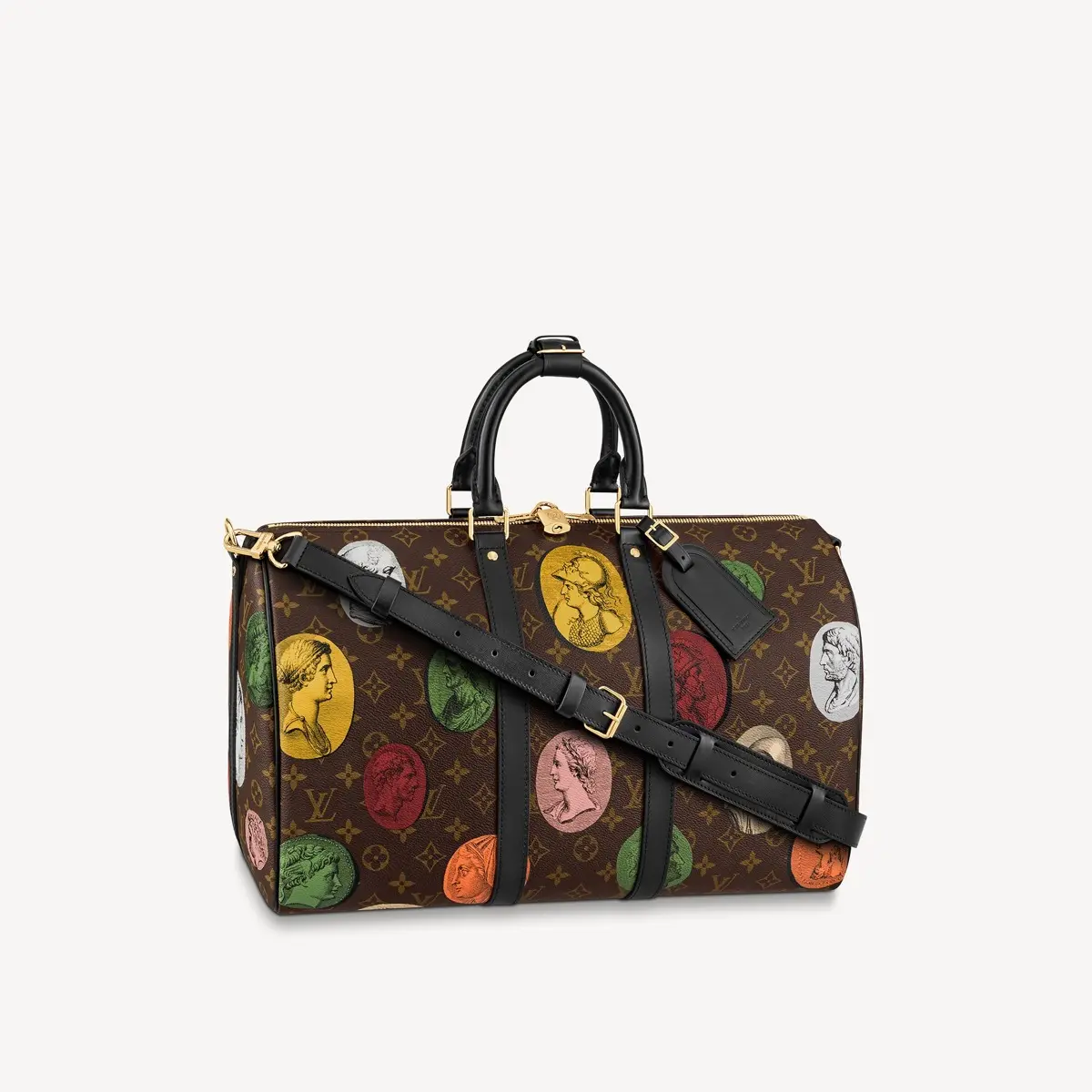 LVxFornasetti Monogram Cameo Keepall Bandouliere 45 M59261