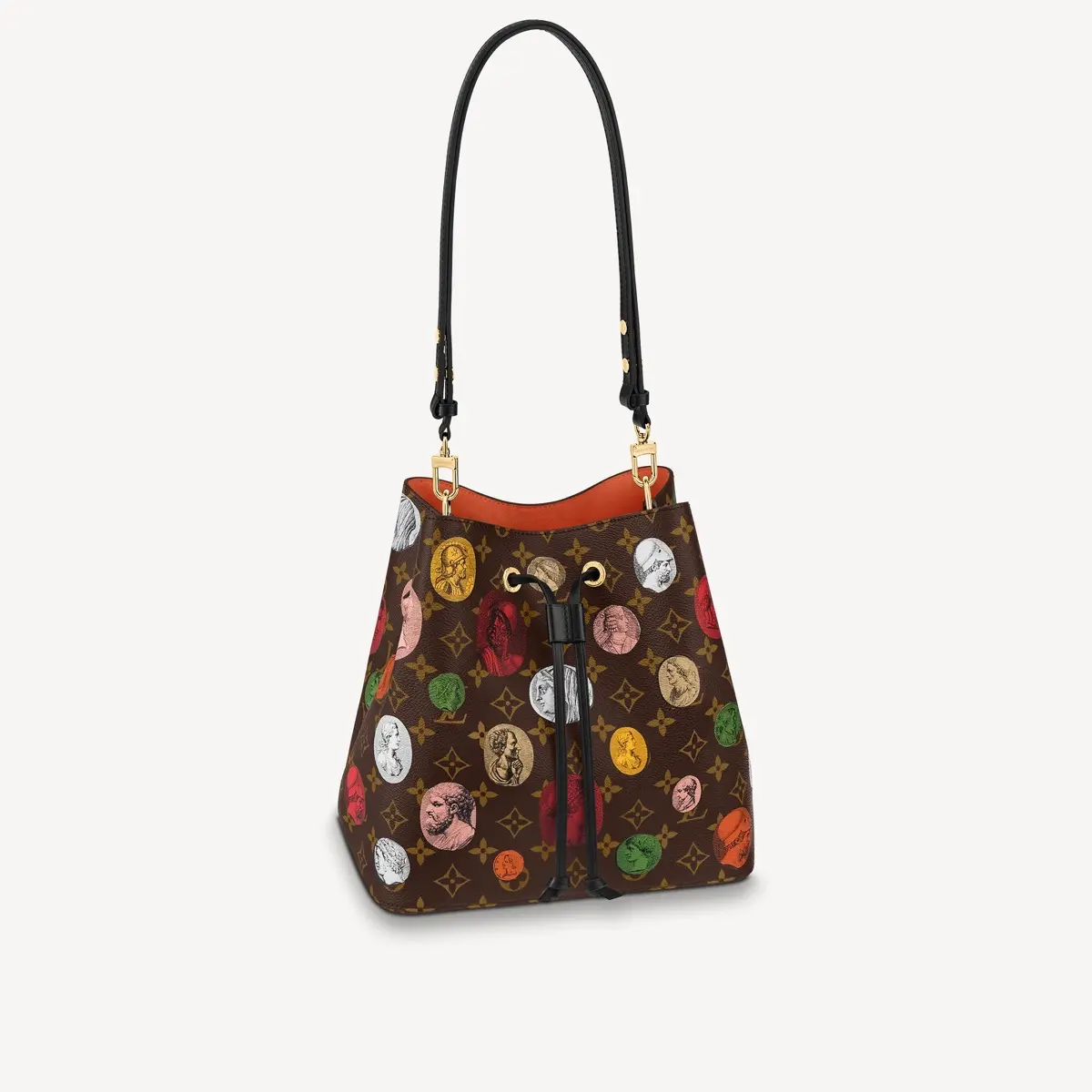 LVxFornasetti Monogram Cameo NeoNoe MM Bag M45956
