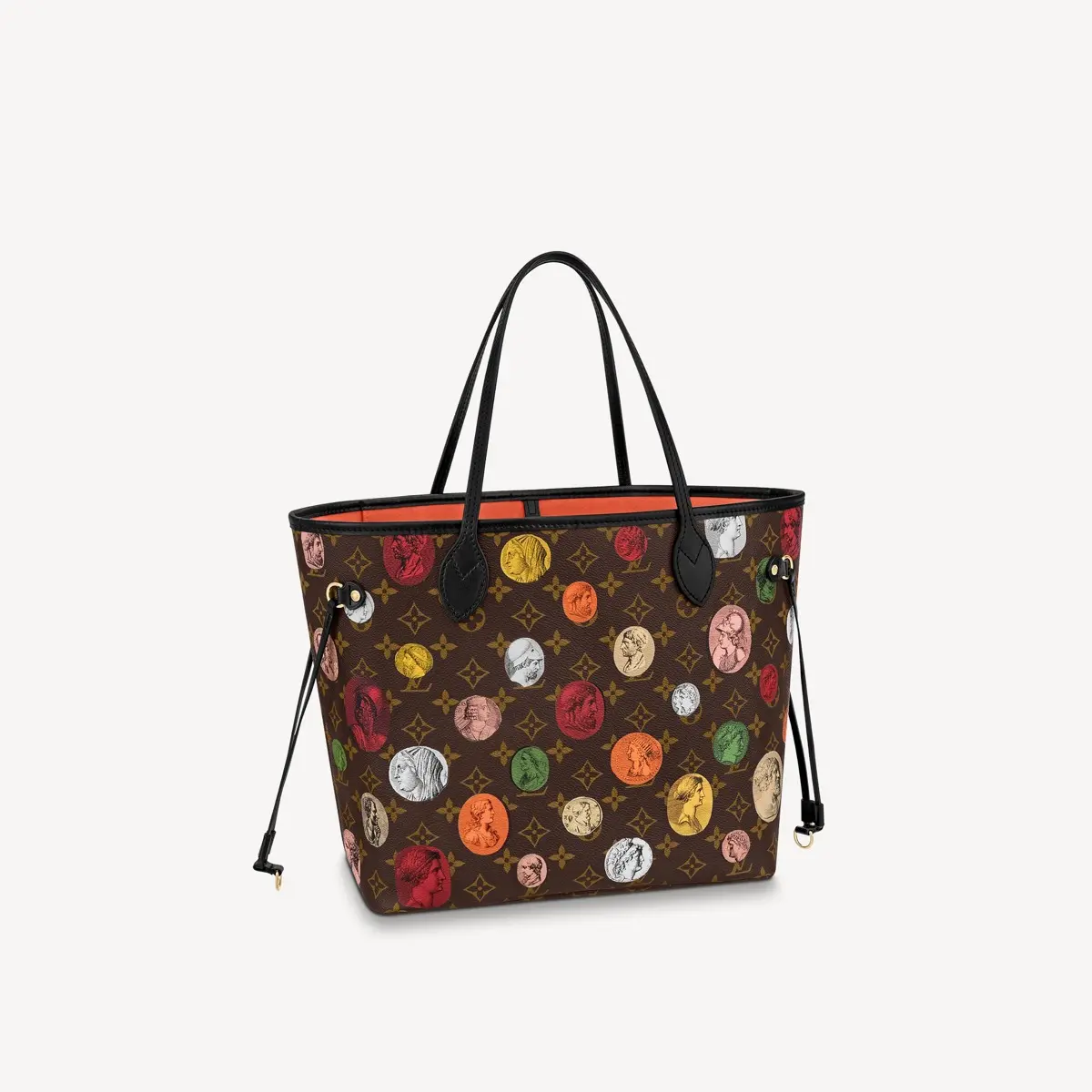 LVxFornasetti Monogram Cameo Neverfull MM Tote Bag M45923
