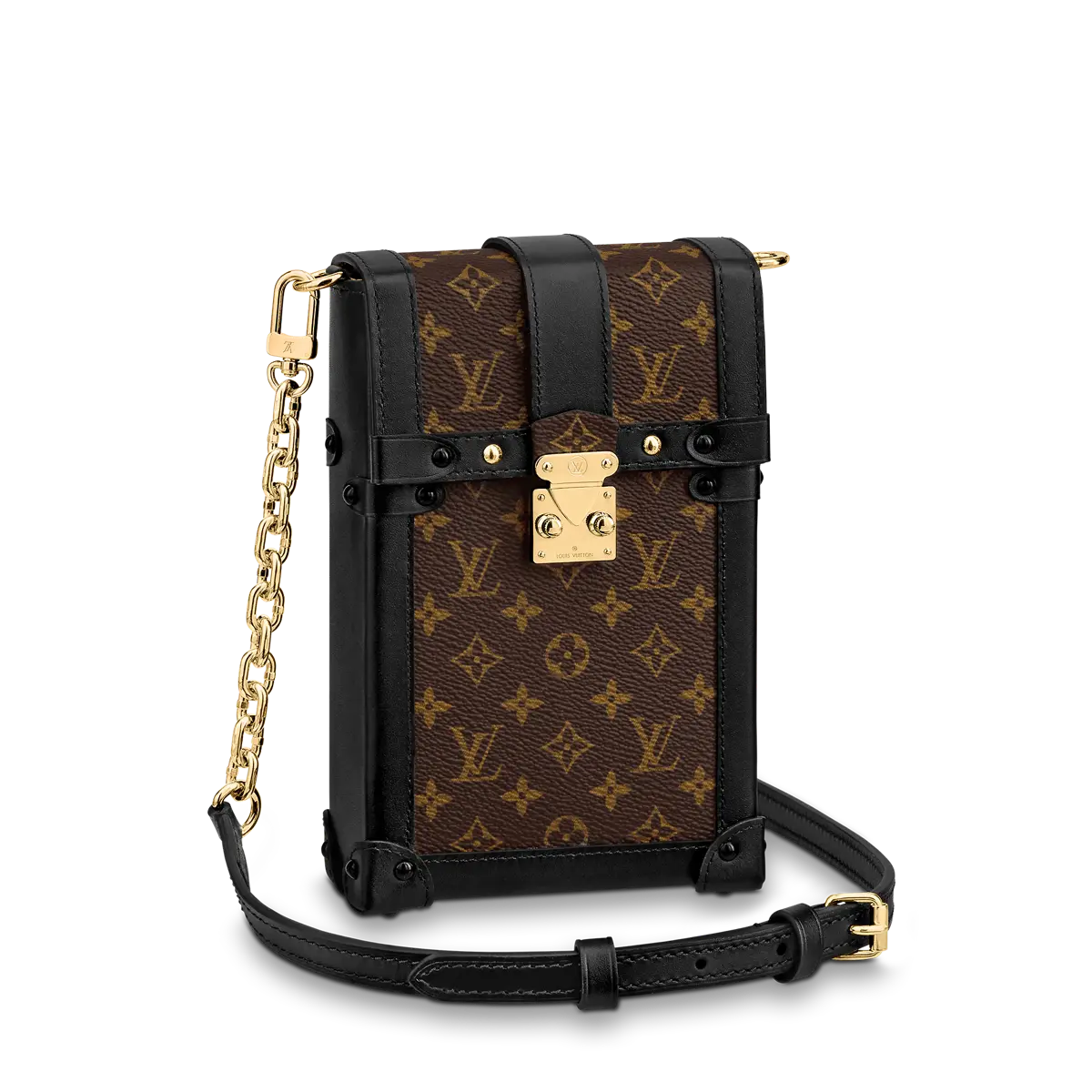 M63913 Monogram Canvas Vertical Trunk Pochette M63913