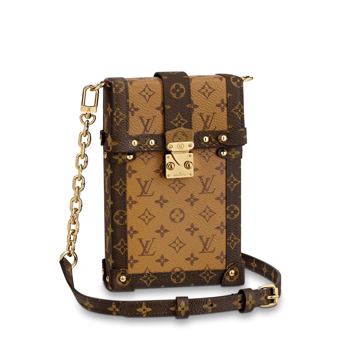 M67873 Monogram Canvas Vertical Trunk Pochette M67873